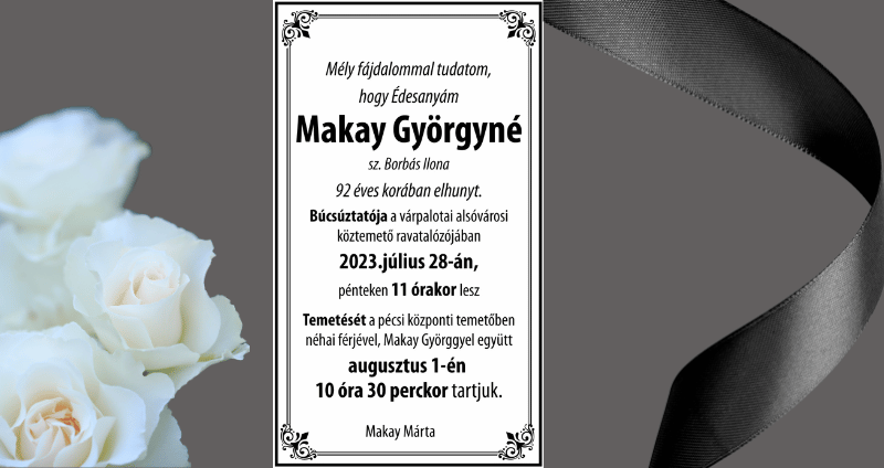 Makay Györgyné online
