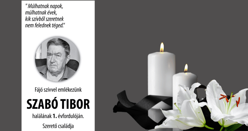 Szabó Tibor gyász online