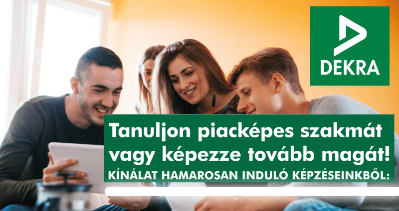 Tanuljon piacképes szakmát vagy képezze tovább magát!-dekra