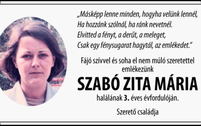 Szabó Zita Mária-megemlékezés