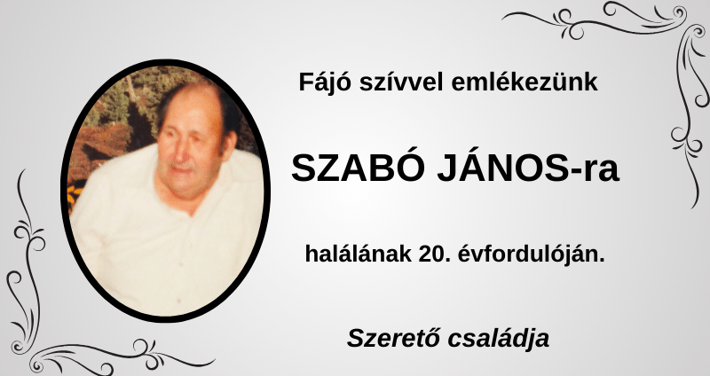 Szabó János megemlékezés