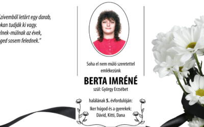 Berta Imréné-megemlékezés