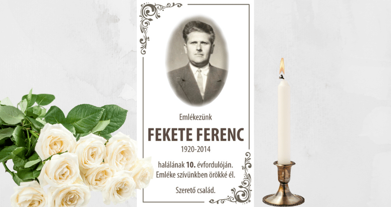 Fekete Ferenc-megemlékezés
