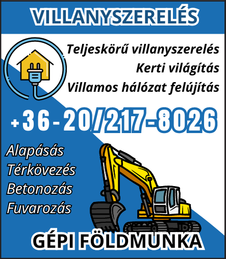 Horváth Zoltán gépi földmunka-villanyszerelés