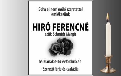 HIRÓ FERENCNÉ-megemlékezés