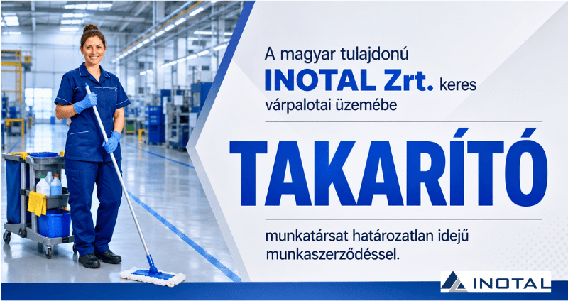 Takarító állás az Inotal Zrt-nél