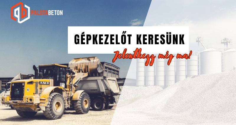 Gépkezelőt keresünk betonüzembe!