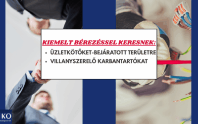 Üzletkötöket és villanyszerelő karbantartót keresnek