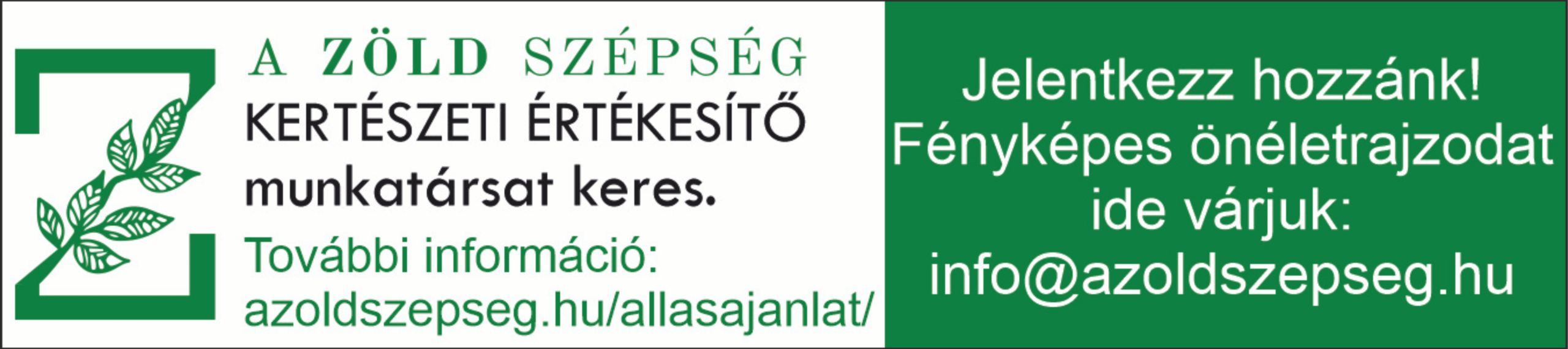 Zöld szépség banner nagy