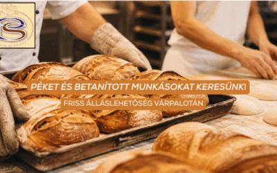 Pék szakmunkást és betanított munkást keresnek Várpalotára