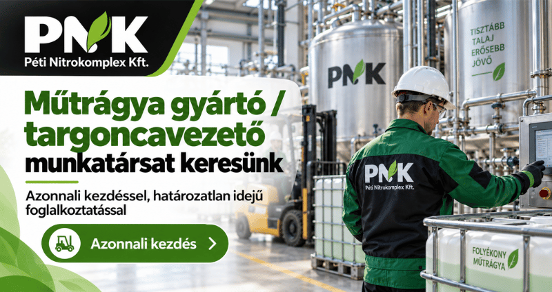 Műtrágya gyártó targoncavezető állás – Péti Nitrokomplex Kft.