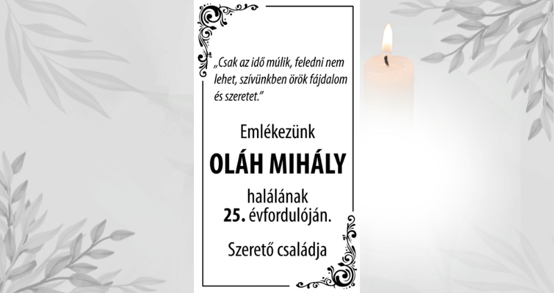 Oláh Mihály megemlékezés